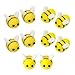10 Palline in Feltro di Lana,Api Giallo Decorazioni di Feltro,Animali a Forma di Ape per Lavori Artigianali, Fai da Te, Yestiti, Cappelli