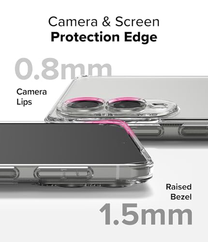 Image of Ringke Fusion Matte Compatible with Samsung Galaxy S25 Edge Case Cover Anti Fingerprint Hard Back Soft Flexible TPU Bumper Scratch Resistant Natural Form S25 Edge Back Cover - Matte Clear