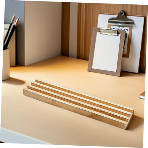 Base de madera para fichas de dominó con soporte antideslizante miniatura 6