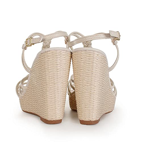 Sandália Anabela Vizzano Trança Branco - Feminino 33