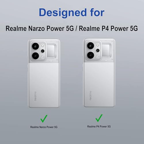 Image of amazon basics Back Case Cover for Realme Narzo Power 5G | Magnetic Case with Built-in Metal Ring | Supports MagSafe Charger, Wallet & Car Mount | Shockproof Hybrid PC + TPU | Black