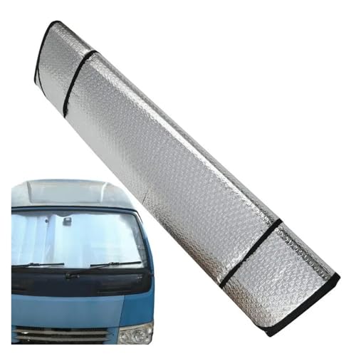 Pare-soleil pliable pour camion et pare-brise avant avec ventouses de fixation - 2