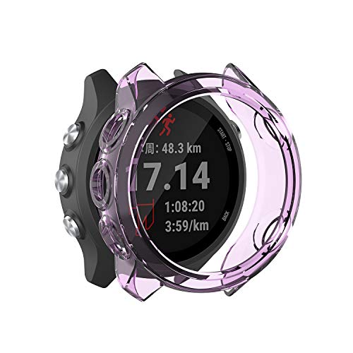 Image of Case Cover Compatible with Garmin Forerunner 245 Smartwatch Protective PC Bumper Armor Case Protector for Forerunner 245 /245 Music (Multicolor)