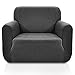 Rose Home Fashion RHF Jacquard-Stretch Chair Covers, Chair Slipcover, Chair Cover for Dogs, Pet Cover for Chair 1-Piece Chair Protector (Chair: Dark Gray)