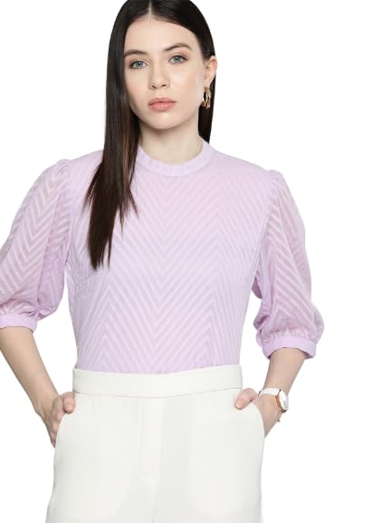 Wisstler Women Self Desig TOP with Lining Wisstler Women Self Desig TOP with Lining