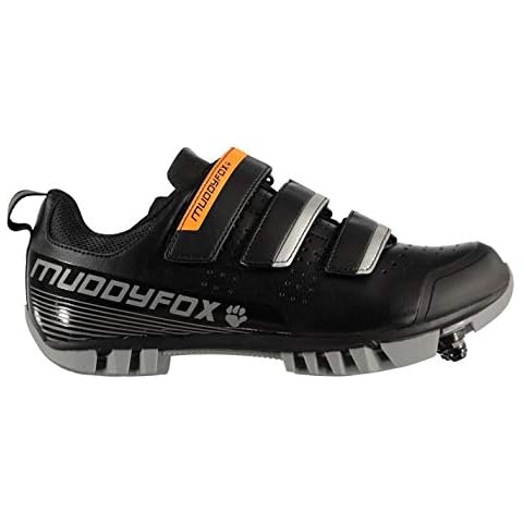 Muddyfox Kids Boys MTB100 Junior Cycling Shoes MTB Breathable Waterproof Mesh Black/Grey UK 3 (35.5) Cover