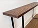 Solid Walnut Narrow Computer Desk - Writing Desk | Farmhouse Desk | Solid Wood Desk