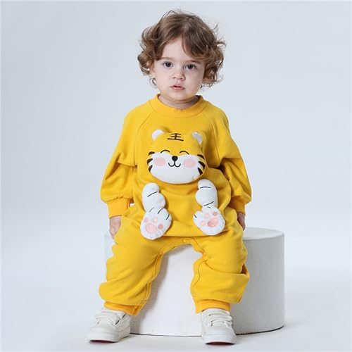Baby Funny Animal Pattern Bodysuits Outwear Animal Print Cotton One-Piece Jumpsuit2