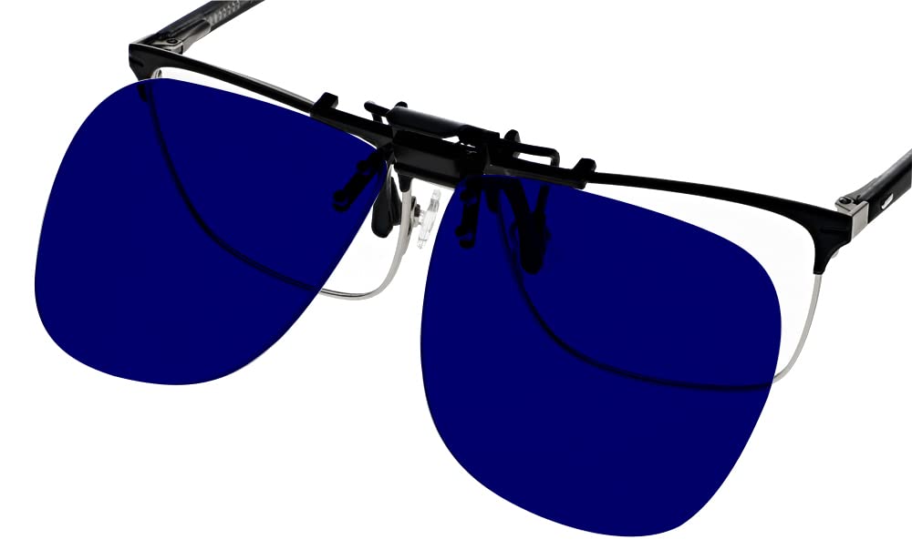 Cobalt Blue Clip On Flip Up Safety Glasses for Welding Metal Fabrication Hot Glass Working Foundry Work Shades 4 6 8 product thumbnail 4