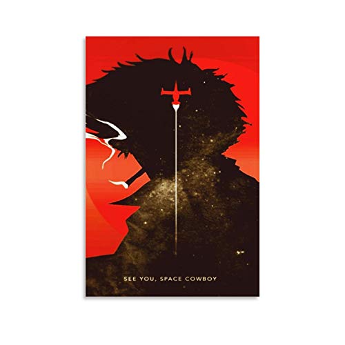 ZHENGDONG Pster de Cowboy Bebop en lienzo y arte de pared impreso moderno para decoracin de dormitorio familiar de 30 x 45 cm