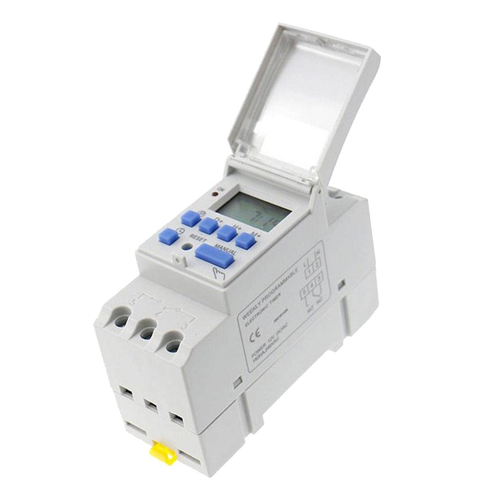 DC 12V Din Rail Weekly LCD Programmable Timer Switch Time Relay Switch-image-21