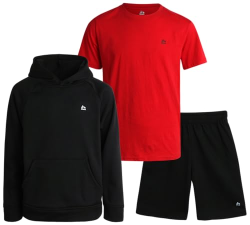 RBX Boys' Sweatsuit Set - 3 Piece Fleece Hoodie Sweatshirt