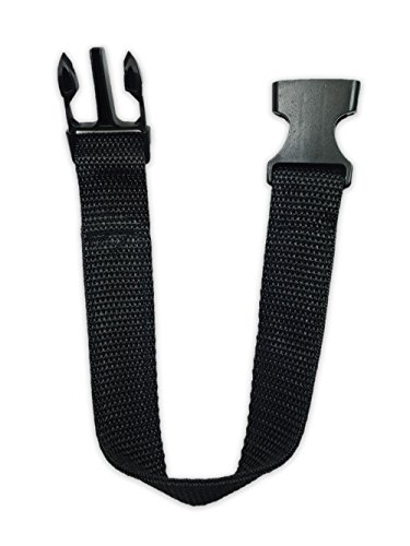 Fanny Pack Strap Extender Additional Buckle Luggage Strap Fastener 13 Inches Black (Strap Extension)