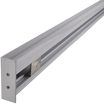 Aluminum Channel System with Cover, End Caps, and Mounting Clips, for LED Strip Installations, Up/Down Indirect, Pack of 5x 1m Segments, 1904-UDI