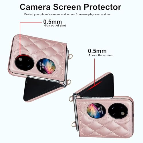 Funda para Huawei P50 Pocket de cuero PU premium tipo folio elegante 3