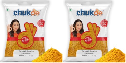 Image of Chukde - Haldi Powder - Turmeric Powder - Ground Spice for Authentic Flavor and Wellness - Ideal for Cooking, Herbal Teas, Health Benefits, and Skincare - 1000 Gm (Pack of 2)