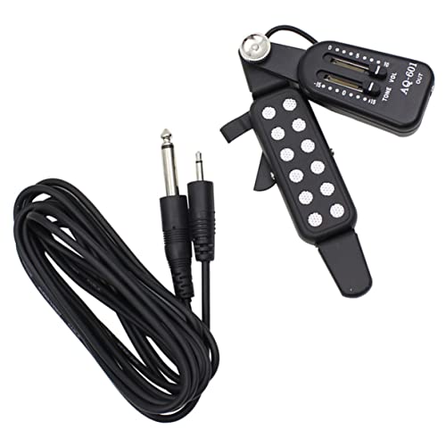 DRESSOOS 音孔拾音器 アコースティックギター用 ピックアップ 簡単取り付け