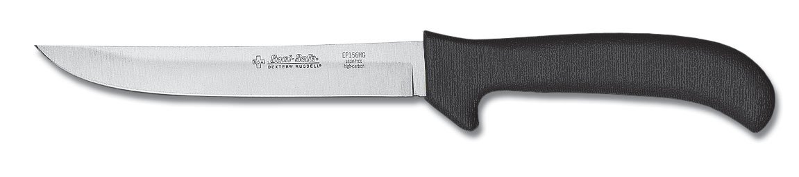 Dexter-Russell 6-inch Hollow Ground Deboning Knife, Black Handle
