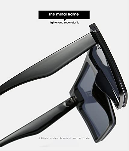 Oversized Square Sunglasses 70s Sunglasses Vintage Retro Sunglasses for Men and Women UV 4003