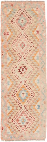 Nain Trading Kelim Afghan 64x193 Handgewebt Orientteppich Läufer Teppich Wolle