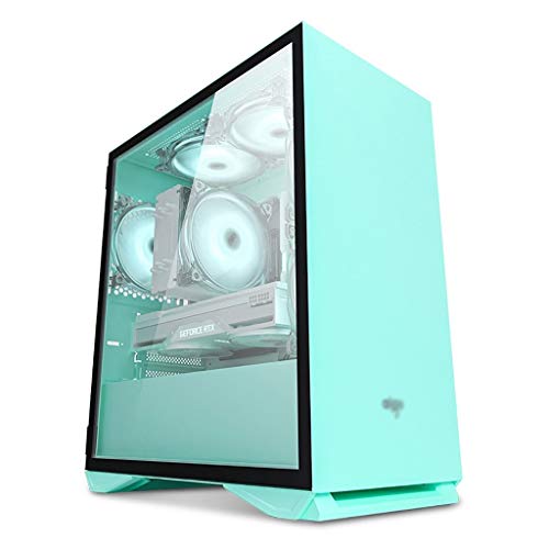 Amazon.co.jp: HDYD グリーン ゲームケース、ミッドタワー PC ゲーム