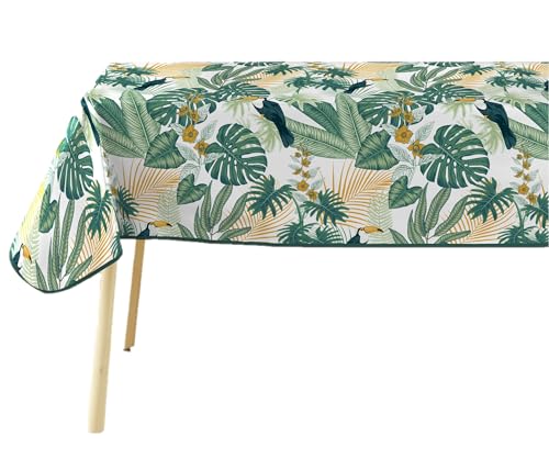 Douceur d'Intérieur, Nappe Rectangle (140 x 240 cm) Guyana, PVC Textilia