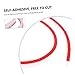 DOITOOL 6pcs Bendable Water Retaining Strip Flexible Barrier for Bathroom Shower Curved Water Separation Strip Easy to Install Durable and Easy to Clean for Wet and Dry Separation