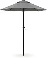 Ombrelone Guarda Sol 2,40m Praia Piscina 8 Varetas com Manivela para Jardim Varanda