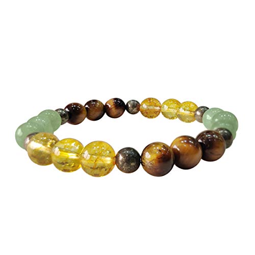 Image of Shubhanjali Crystal Elastic 8mm Stretch Customized Bracelet for Men and Women-(Standard,Multicolor)