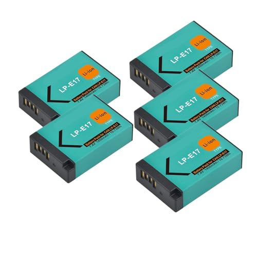 1450mAh�o�b�e���[�AEOS M3 M5 750D 760D T6i T6s 800D 8000D Kiss X8i RP 200D R10 T8i T7i�ɑΉ�(5pcs Battery)