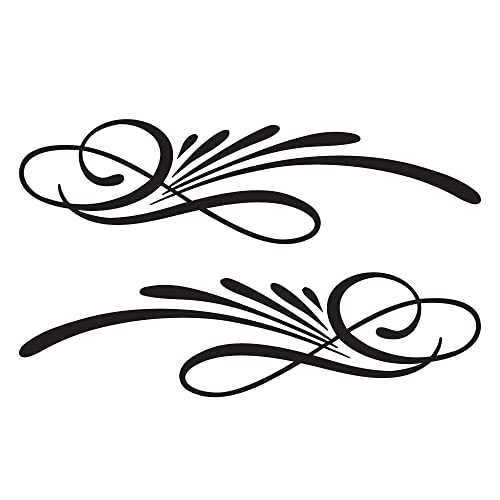 Pinstripes for Car, Bike Decoration Bumper Glass Vinyl Decal Sticker (P-09)