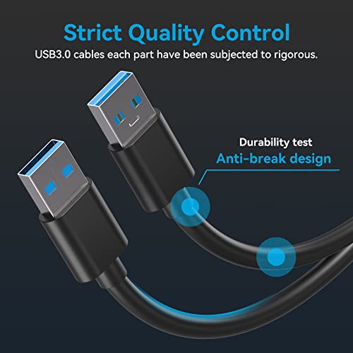 USB To USB Cable 33FT 1M USB 3.0 Male To Male Type A To