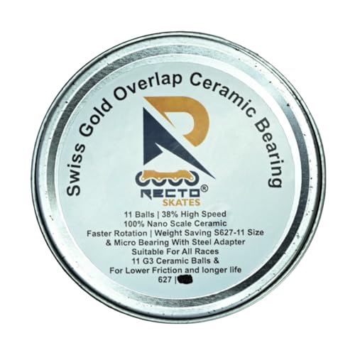Image of Recto Skates Swiss Gold Overlap Speed Bearing 627|608 (16, 608)