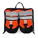 Leeko Hundeschuhe, 4er-Set wasserdichte Anti-rutsch Hundestiefe Schneeschuhe Pfotenschutz mit reflektierendem Riemen, Klettverschluss, Regenschuhe Hundestiefelmit für Kleine Hunde, Orange (S)