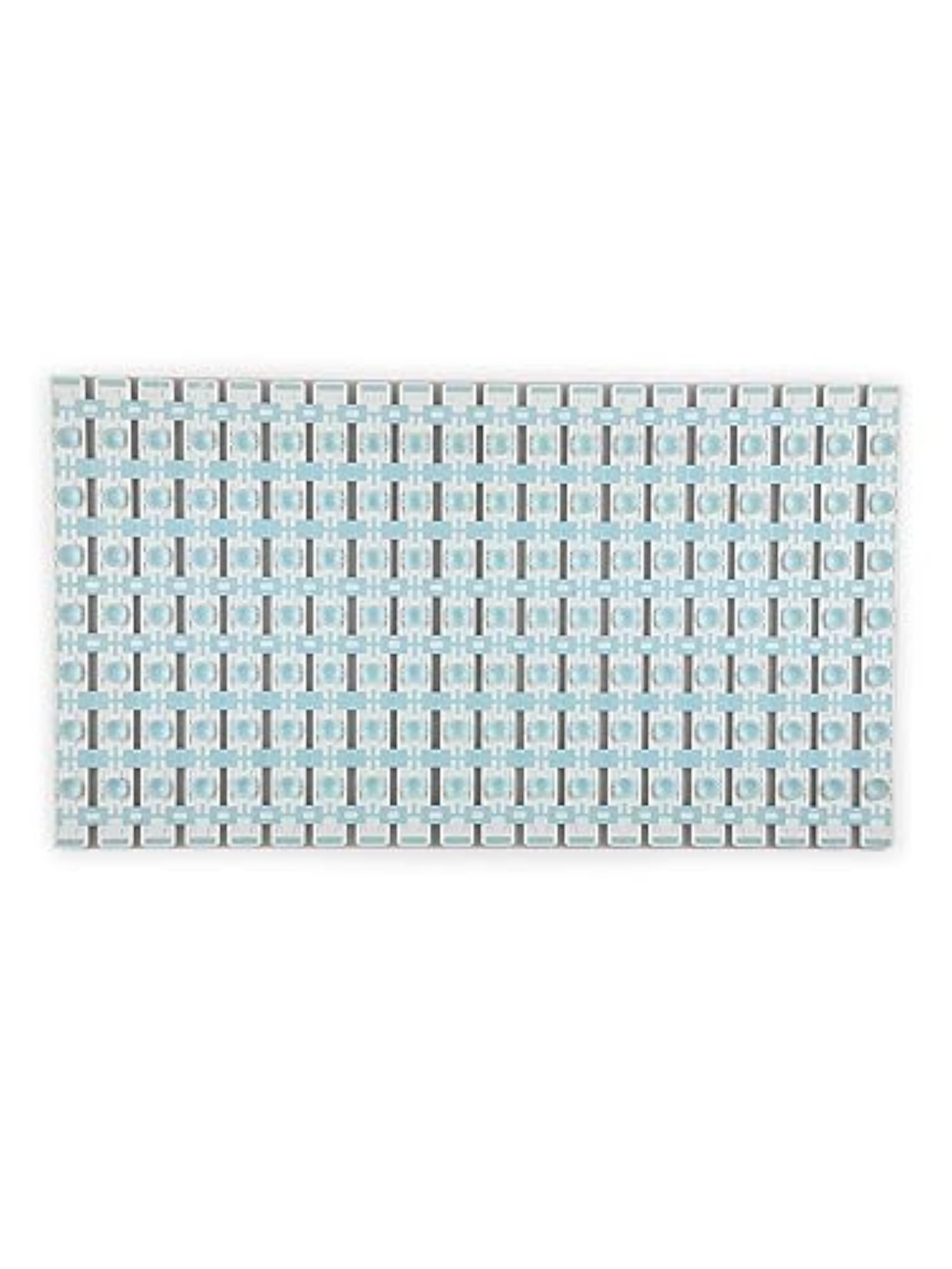Blue Striped Anti-Skid Rubber Shower Mat