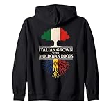 italiano coltivato con radici moldave italia moldova heritage felpa con cappuccio
