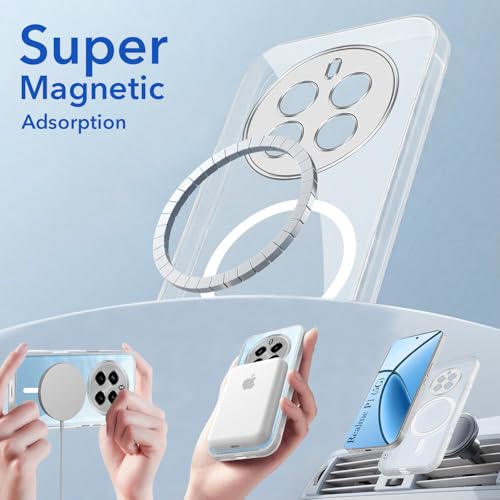 Image of Jkobi Lifetime Anti-Yellow MagSafe Compatible Clear Back Cover Case for Realme P1 5G (Sleek Hard Crystal | Shockproof and Camera Protection)
