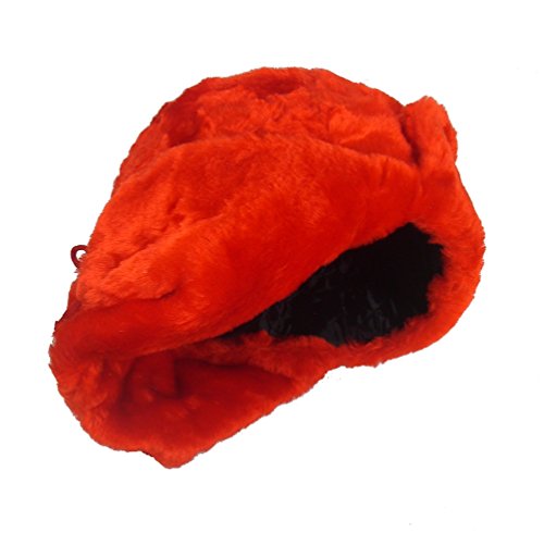 Hat with Ear Flaps Red Ushanka Hat (M)