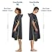 KUOGAS Badeponcho Damen& Herren,Poncho Handtuch,Mikrofaser-Surf Poncho, Badeponcho Handtuch, aus Mikrofaser auch als Umkleidehilfe Strand (Dunkelgrau,L)