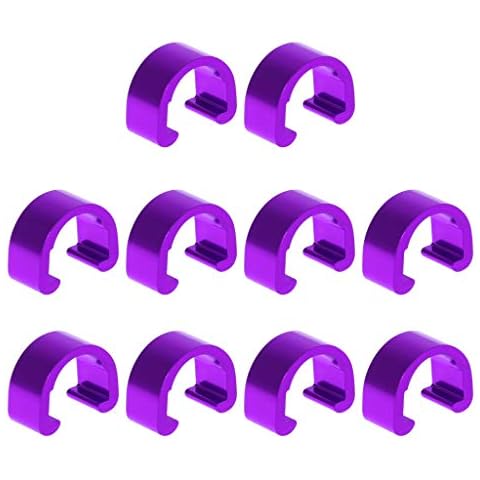 lyqdxd 10pcs Bike Bicycle Cycle MTB C-Clips Buckle Hose Brake Gear Cable Housing Guide Cover