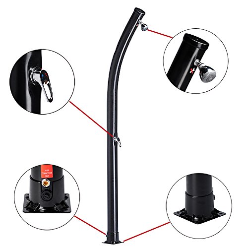 Ducha solar curva de 20 L.