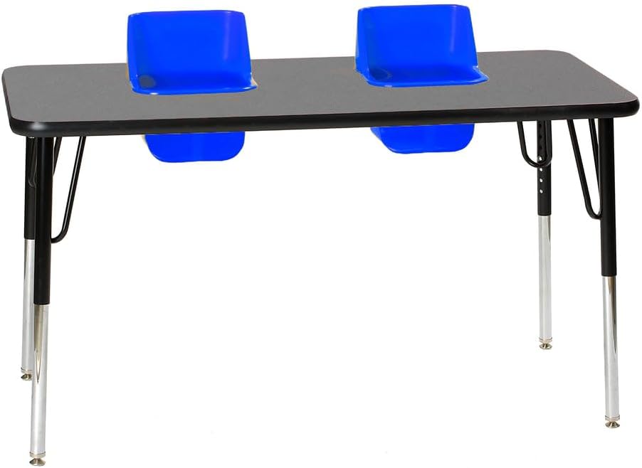 2-Seat Feeding Table, Maple Top, Sand Seats