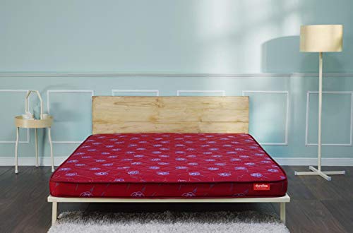 Image of Duroflex Shubham PU Foam Mattress, 72 x 42 x 4 inches (Double Size)