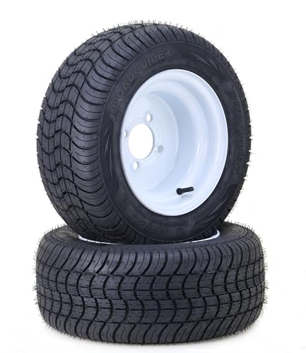 LIBRA Golf Cart Tire Wheel Assembly 205/50-10 4-Ply w/ 4 Lugs on 4