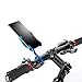 Supporto Telefono Bicicletta, Porta Cellulare Bici, Lega di Alluminio Supporto Bici Smartphone con 360° Rotazione e Design Dell'estensione Della Staffa per Moto Bici GPS(Larghezza 2.1-3.7") (Blu)