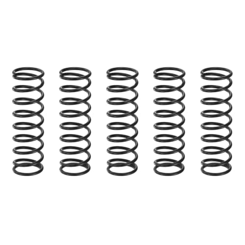 Image of sourcing map 5Pcs Compression Spring, 12mm OD, 1.2mm Wire Size, 40mm Free Length, Spring Steel Construction Extended Mechanical Compression Springs for Shop and Home Repairs, Black