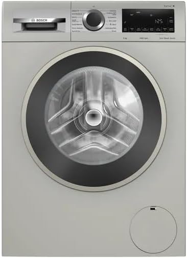Bosch Series 8 washing machine, front loader 9 kg, Silver inox (WGA2440XIN)