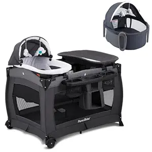 Pamo Babe Playard Baby Playpen and protable Bassinet