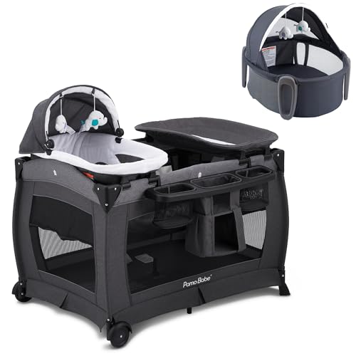 Pamo Babe Playard Baby Playpen and protable Bassinet