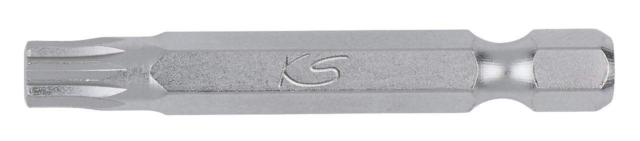 KS Tools 911.2704 1/4" Bit de dentado múltiple M4, 50mm de longitud, S2